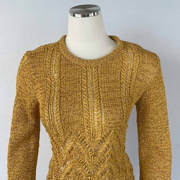 NWT BCBG Golden Yellow Sweater Size X Small - Picture 8 of 11